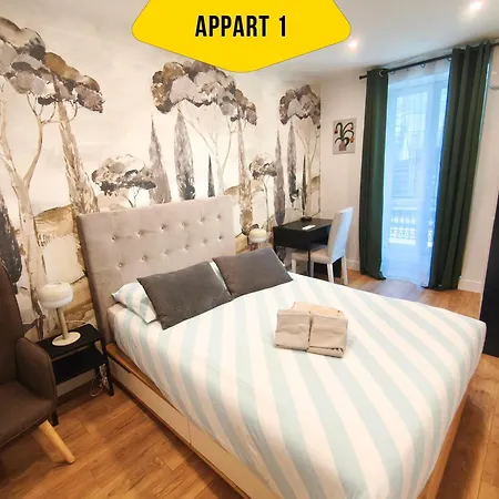 Casa Reine Jeanne- Ideal Groups & Family -central Near Train Station - Parking - New&confort-ac Lejlighed Nice