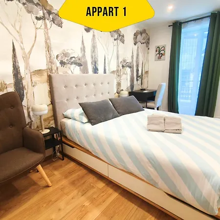 Casa Reine Jeanne- Ideal Groups & Family -central Near Train Station - Parking - New&confort-ac