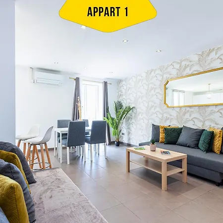 Casa Reine Jeanne- Ideal Groups & Family -central Near Train Station - Parking - New&confort-ac Lejlighed *