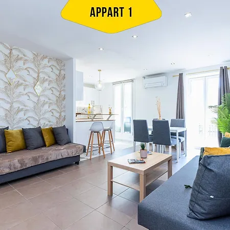 Casa Reine Jeanne- Ideal Groups & Family -central Near Train Station - Parking - New&confort-ac Lejlighed