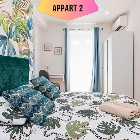 Daire Casa Reine Jeanne- Ideal Groups & Family -central Near Train Station - Parking - New&confort-ac *