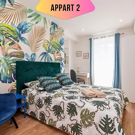 Casa Reine Jeanne- Ideal Groups & Family -central Near Train Station - Parking - New&confort-ac Nizza