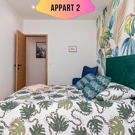 Casa Reine Jeanne- Ideal Groups & Family -central Near Train Station - Parking - New&confort-ac Lejlighed