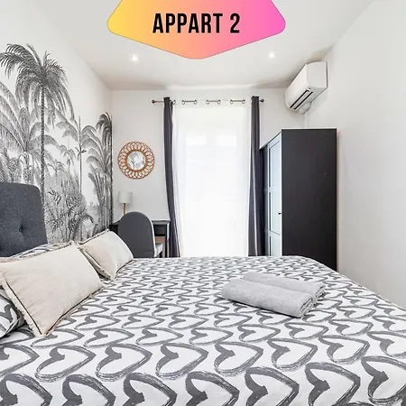 Casa Reine Jeanne- Ideal Groups & Family -central Near Train Station - Parking - New&confort-ac