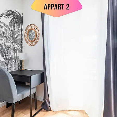 Casa Reine Jeanne- Ideal Groups & Family -central Near Train Station - Parking - New&confort-ac Lejlighed *