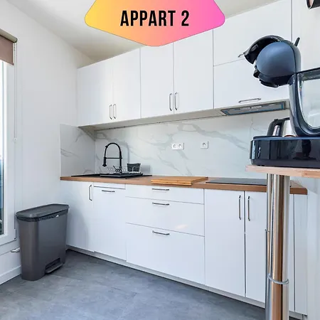 Casa Reine Jeanne- Ideal Groups & Family -central Near Train Station - Parking - New&confort-ac Apartamento